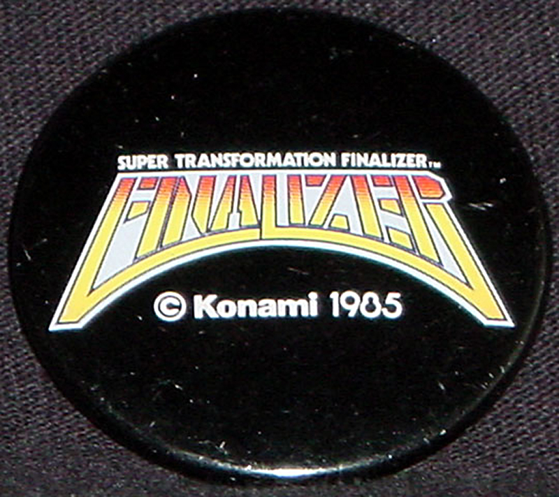 コナミ ファイナライザー ロゴ缶バッジ Konami Finalizer Logo Badge