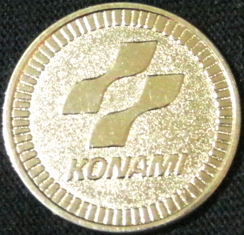 コナミ Konami ロゴ入り遊戯用メダル Konami Logo Playing Medal