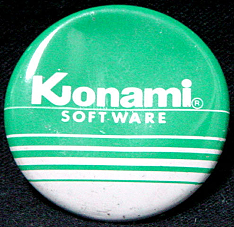 コナミロゴ缶バッジ Konami Logo Badge